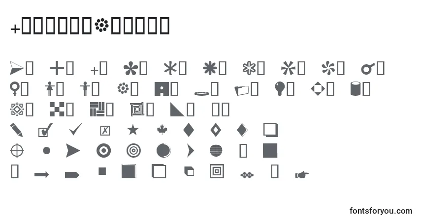 Шрифт CombodbNormal – алфавит, цифры, специальные символы