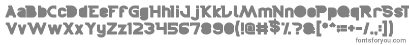 Boarder-fontti – harmaat kirjasimet valkoisella taustalla