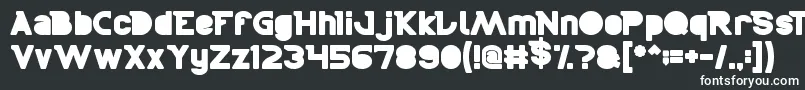 フォントBoarder – 黒い背景に白い文字