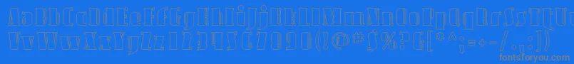 Avond07-Schriftart – Graue Schriften auf blauem Hintergrund