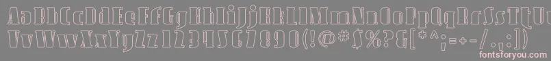 Avond07 Font – Pink Fonts on Gray Background