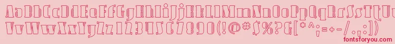 Avond07 Font – Red Fonts on Pink Background