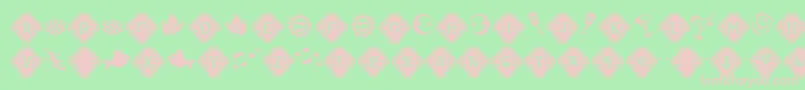 MaracaExtras Font – Pink Fonts on Green Background