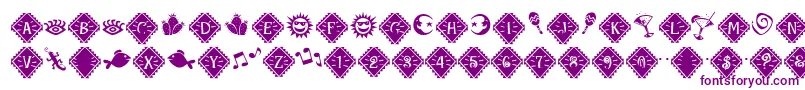 Police MaracaExtras – polices violettes