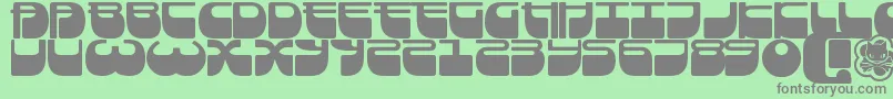 Frigate ffy Font – Gray Fonts on Green Background