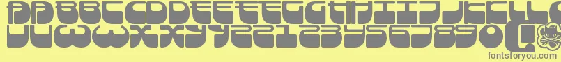 Frigate ffy-fontti – harmaat kirjasimet keltaisella taustalla