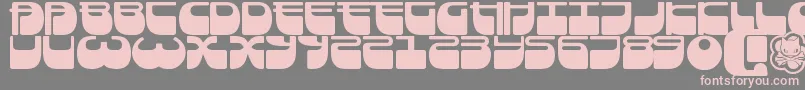 Шрифт Frigate ffy – розовые шрифты на сером фоне