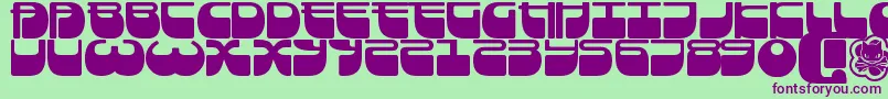 Шрифт Frigate ffy – фиолетовые шрифты на зелёном фоне