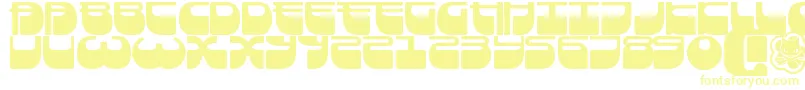 Czcionka Frigate ffy – żółte czcionki na białym tle