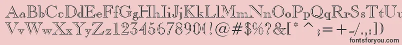 CaslonOpenfaceBt Font – Black Fonts on Pink Background