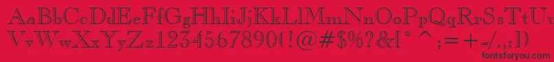 CaslonOpenfaceBt Font – Black Fonts on Red Background