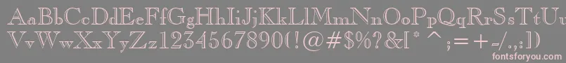 CaslonOpenfaceBt Font – Pink Fonts on Gray Background