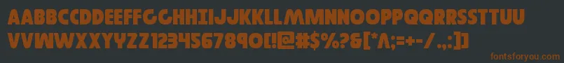 Governor Font – Brown Fonts on Black Background
