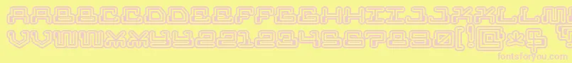 Mrfuglesang Font – Pink Fonts on Yellow Background