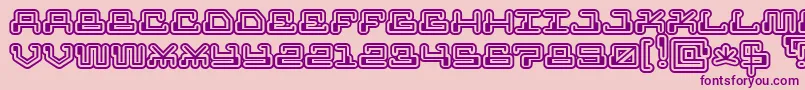Mrfuglesang Font – Purple Fonts on Pink Background