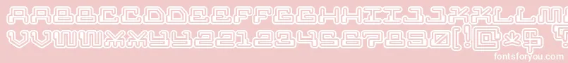 Mrfuglesang Font – White Fonts on Pink Background