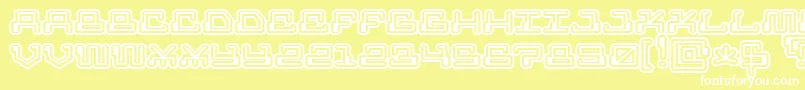 Mrfuglesang Font – White Fonts on Yellow Background