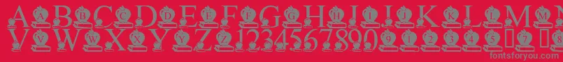 LmsBackToSchool Font – Gray Fonts on Red Background