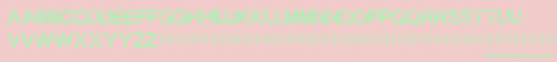 SummontheexecutionerRegula Font – Green Fonts on Pink Background