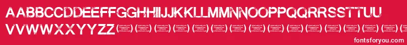 SummontheexecutionerRegula Font – White Fonts on Red Background