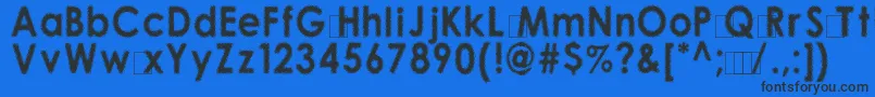 10100 Font – Black Fonts on Blue Background