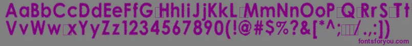 Czcionka 10100 – fioletowe czcionki na szarym tle