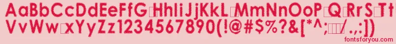 10100 Font – Red Fonts on Pink Background