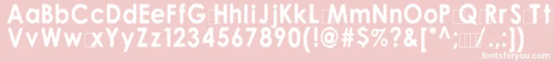 10100 Font – White Fonts on Pink Background