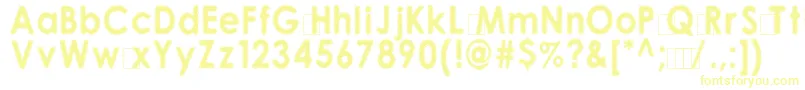 10100 Font – Yellow Fonts on White Background