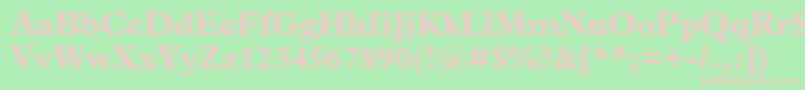 PlantinstdBold Font – Pink Fonts on Green Background