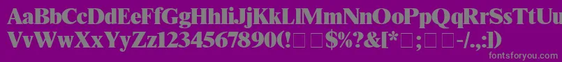 fuente TimesBlack – Fuentes Grises Sobre Fondo Morado