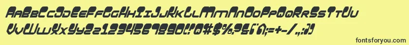 Hypnov2ci Font – Black Fonts on Yellow Background