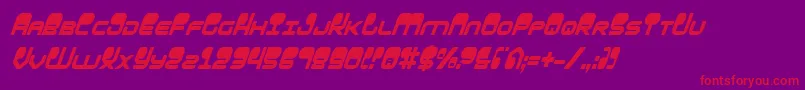 Hypnov2ci Font – Red Fonts on Purple Background