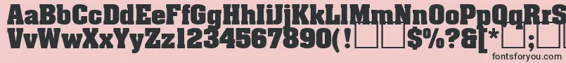 Aardvark ffy Font – Black Fonts on Pink Background