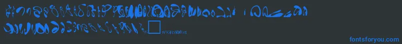 Saiba mais sobre a fonte GornathonRegular Fonte GornathonRegular – fontes azuis em um fundo preto