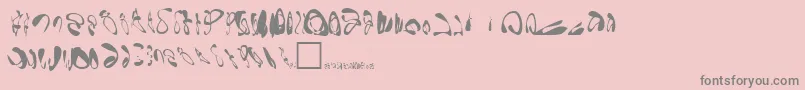 Police GornathonRegular – polices grises sur fond rose