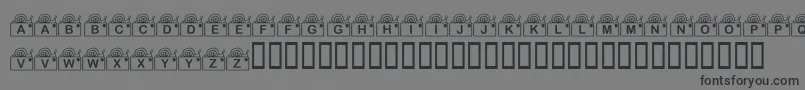 KrSnailMail Font – Black Fonts on Gray Background