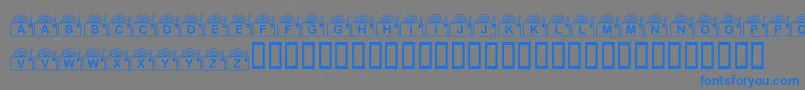 KrSnailMail Font – Blue Fonts on Gray Background