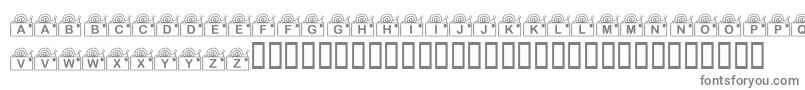 Шрифт KrSnailMail – серые шрифты на белом фоне