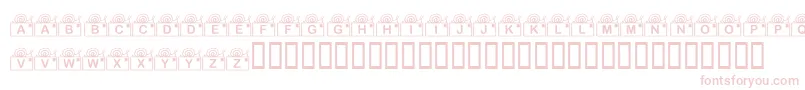 Czcionka KrSnailMail – różowe czcionki