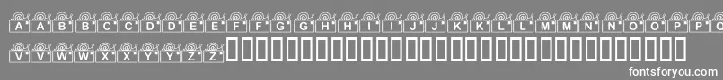 KrSnailMail Font – White Fonts on Gray Background
