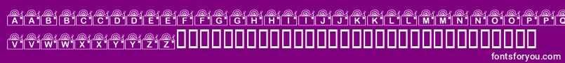 フォントKrSnailMail – 紫の背景に白い文字