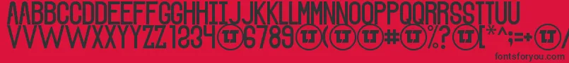 TheSoundOfTruthSmoothDemo Font – Black Fonts on Red Background