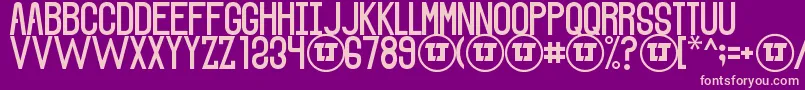 TheSoundOfTruthSmoothDemo Font – Pink Fonts on Purple Background