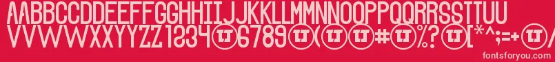 TheSoundOfTruthSmoothDemo Font – Pink Fonts on Red Background