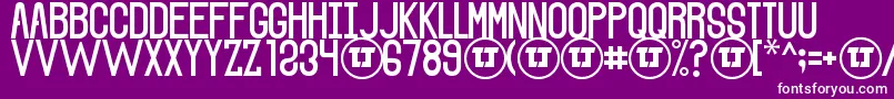 TheSoundOfTruthSmoothDemo Font – White Fonts on Purple Background