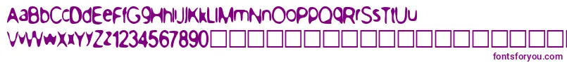 PeacenowBasic Font – Purple Fonts on White Background