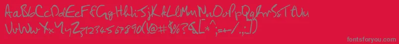 fuente Lennon – Fuentes Grises Sobre Fondo Rojo