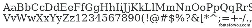 BitstreamVeraSerif Font – Fonts for business cards