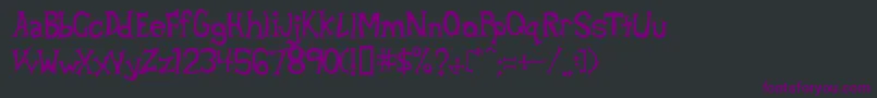 フォントBetaDance – 黒い背景に紫のフォント